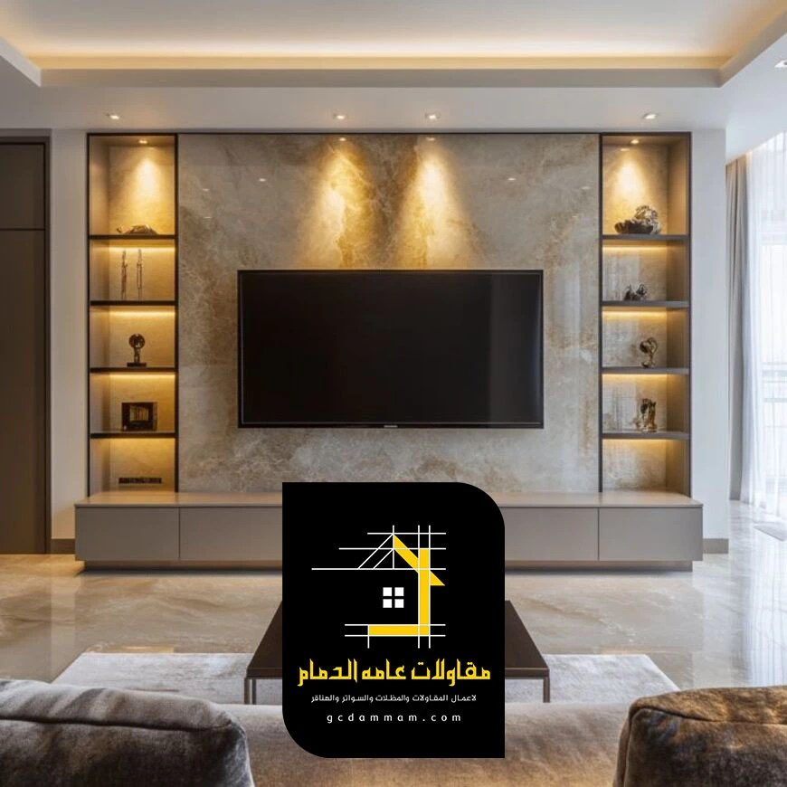 ديكور خلف التلفزيون الخبر